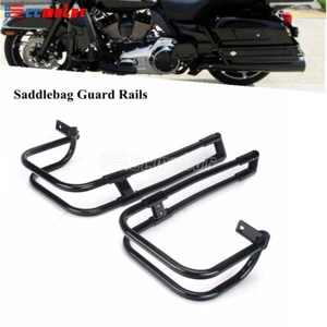 SaddleBag Guard Rail Brackets For Harley Touring Electra Glide FLHT FLHTP 14-Up - Picture 1 of 11