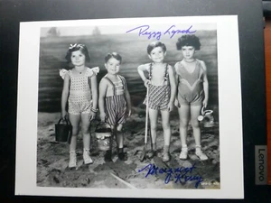 Our Gang Peggy Lynch (Margaret Kerry) Signed 8 x 10 B & W Photo w COA - Picture 1 of 3
