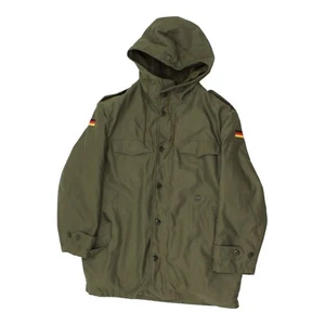 Chaqueta verde militar para hombre | Abrigo con capucha vintage utilitario del ejército cremallera completa - Imagen 1 de 4