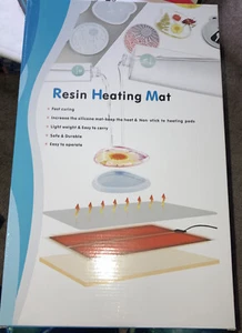 NEW Epoxy Resin Heating Mat W/ Cover Timer Pad Molds Fast Curing Drying Light - Picture 1 of 7