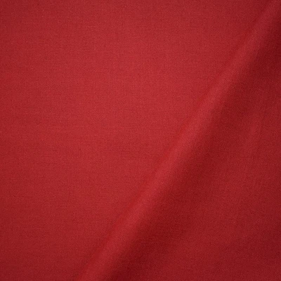 Tela tejida viscosa-lino liso aspecto lino rojo Foto 1 de 2