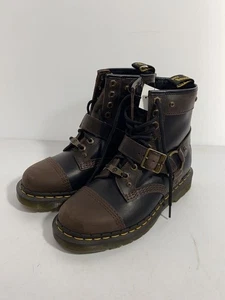 Dr. Martens 1460 HARNESS MM Black Leather Lace Up Boots UK4 Women’s Rare Model - Picture 1 of 5