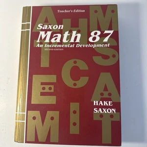 Saxon 87 Math (2nd Edition) 8/7 TEACHERS EDITION - Picture 1 of 1