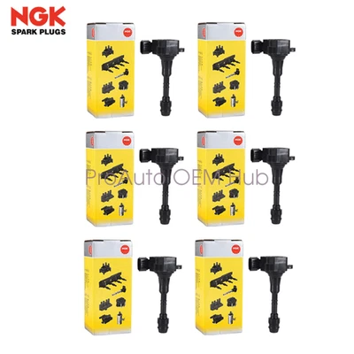 6* OEM NGK Ignition Coil Assembly for 2009-2012 Nissan Xterra Suzuki Equator 4.0 - Imagem 1 de 4