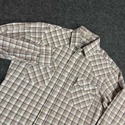 Camisa Levi's Para Mujer Mediana Perla A Presión Cuadros Western Ajuste A Medida De Colección Foto 1 de 4