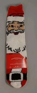 🎅🧦 Men’s Long Santa Socks – Shoe Sizes 6–12 – NEW with Gift Card Holder! - Picture 1 of 2