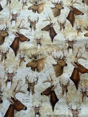 Susan Winget  Deer #CP72610 Fabric 40" x 1.5 Yards - Image 1 of 3