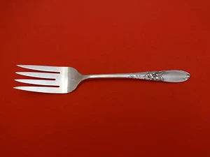 White Orchid by Community Plate Silverplate Cold Meat Fork 8 1/4" - Picture 1 of 2
