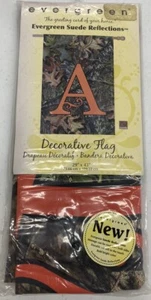 EVERGREEN Suede Reflections Double Sided Mossy Oak Monogram 29" x 43" House Flag - Picture 1 of 12