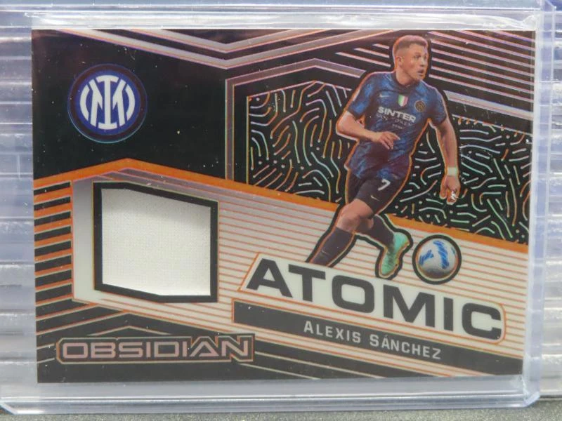 2021-22 Obsidian Alexis Sanchez Atomic Electric Etch Orange Jersey #19/50 Milano