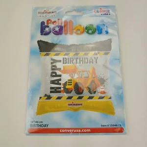 Bauballon 18" Happy Birthday Loader & Digger Geburtstag Folienballon - Bild 1 von 6