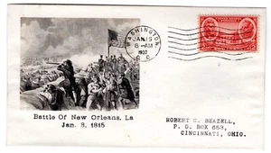 #786 Army Jackson Scott 2c FDC 1936 - Beazell Photo Cachet Unlisted - Picture 1 of 2