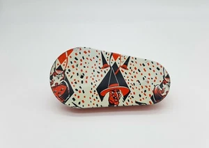 Vintage Halloween Instrument - Lächelnde Hexe Blech Ratsche 30er - 50er Jahre  - Bild 1 von 7