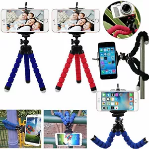 Mini Octopus Tripod For iPhone SE 2022 12 11 XS 8 7 Flexible Stand Mount Holder - Picture 1 of 20