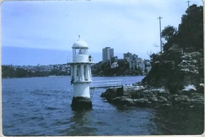ROBERTSON CREMORNE POINT LIGHT SYDNEY HARBOUR JAN 1970 KODACHROME SLIDE - Picture 1 of 3