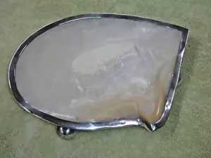 Large Birmingham 1904 Sterling Silver Mounted Mother of Pearl Caviar Dish - Picture 1 of 11
