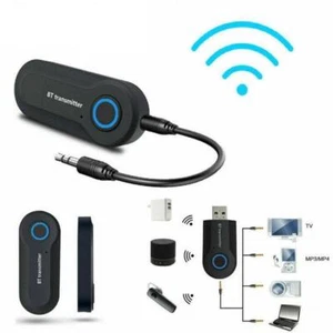 Bluetooth Audio Transmitter Adapter Wireless Stereo Dongle TV Speaker New E2M6 - Afbeelding 1 van 11