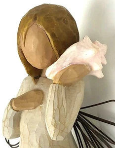 Willow Tree Demdaco " Thinking Of You " Figurine Susan Lordi 5" Seashell 2004 - Picture 1 of 9