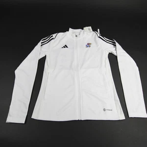 Kansas Jayhawks adidas Aeroready Jacket Women's White Used - Picture 1 of 5
