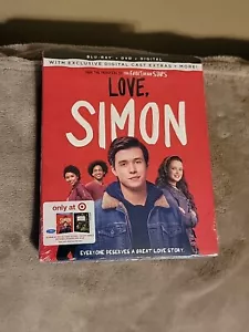 Love, Simon Target Exclusive Blu Ray DVD with Bonus Content New Sealed Movie - Picture 1 of 2