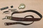 Original Pre 1991 Iraqi Army Brown Leather Rifle Sling, Cleaning Kit & Oiler Set