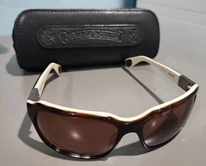 Chrome Hearts Vintage Sunglasses Injected T-K Dark Brown On Beige Japan 61mm - Picture 1 of 14