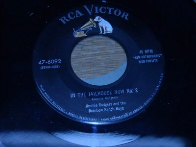 OBSCURE 45, JIMMIE RODGERS.  PEACH PICKING TIME DOWN IN GEORGIA / JAILHOUSE #2. - Image 1 of 2