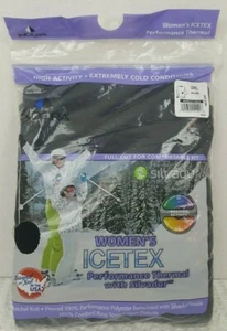 Damen Indera ICETEX Größe 2XL Performance Thermo Silvadur schwarz Langarm Rundhalsausschnitt - Bild 1 von 4