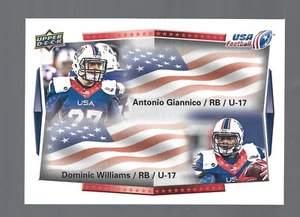 2015 Upper Deck USA Football RC #104 Dom Williams Kansas Jayhawks UNI Panthers - Bild 1 von 1