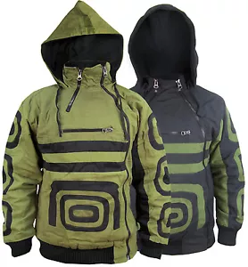 Spirale doppelter Reißverschluss Baumwolle Vlieslinie Tasche Hoodie Jacke Pullover Winter Cardigan - Bild 1 von 5