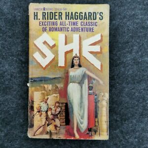 'SHE' by H. Rider Haggard. Vintage paperback book. Lancer Books 1961