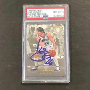 2008-09 SkyBox Basketball #163 Kyle Korver Signed Card AUTO 10 PSA Slabbed Jazz - Picture 1 of 2