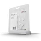 LINDY 40439 USB Type C Port Blockers Without Key, White - Pack of 10 Pack of 10 