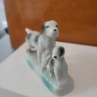 Vintage Porcelain   Dogs  pointer and pup Japan 1950's/60's Figurine