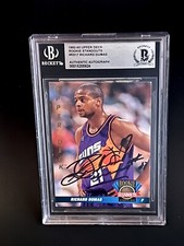 1992-93 Upper Deck Rookie Standouts Richard Dumas BAS AUTO card Phoenix Suns RC
