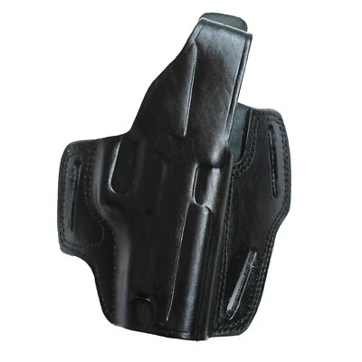 Handmade Leather OWB Carry Three Slot Thumb Break Gun Holster - Image 1 of 4