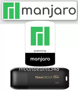 Manjaro 25.0.0 XFCE 64 Bt FAST 32 Gb Usb 3.2 Drive Linux Bootable Live / Install - Picture 1 of 6