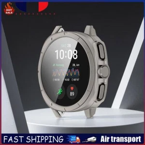 # Pour Samsung Galaxy Watch 7 44 mm PC Hard Case + verre trempé (acier titane) - Zdjęcie 1 z 9
