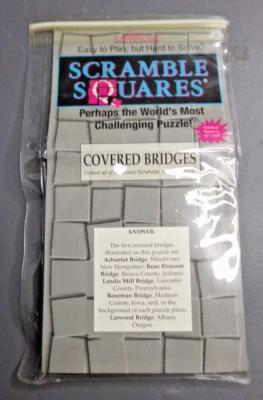 SCRAMBLE SQUARES WORLDS MOST CHALLENGING PUZZLE-COVERED BRIDGES - Image 1 of 2