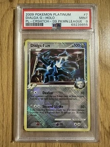 Dialga Crosshatch Holo 7/127 Graded PSA 9 Platinum Pokemon League Promo - Picture 1 of 2
