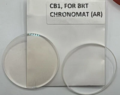 Vetro e giunto compatibile Breitling Chronomat zaffiro azzurrato D.302 bombato