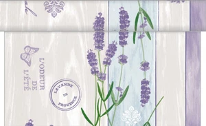 Tischläufer Lavinia aus Linclass® Airlaid 40 cm x 4,80 m - Tischband Lavendel - Bild 1 von 2