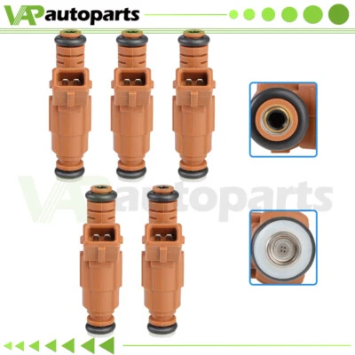 5x Fuel Injectors For Volvo S60 L5 2.4L 2001-2009 XC70 2003-2007 L5 2.5L FJ669 - Изображение 1 из 4