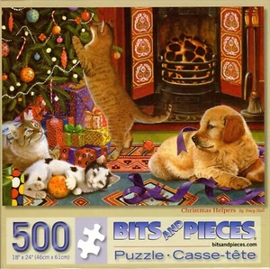 Christmas Helpers by Tracy Hall 500 Piece Puzzle - Picture 1 of 1