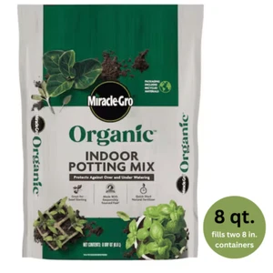 Organic Indoor Potting Mix 8 qt. Soil Protects Against Over/Under Watering... - Picture 1 of 1