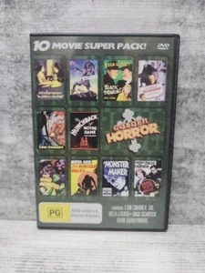 10 Movie Super Pack Golden Horror DvD Lugosi Chaney Carradine Barrymore Region 0 - Picture 1 of 2