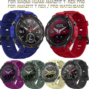 Silicone Watch Band Strap Replacement Bracelet for Huami Amazfit T-Rex Pro/T-Rex - Foto 1 di 20