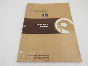 John Deere 6466 OEM Engines Operator's Manual OMRG16146 - Picture 1 of 3