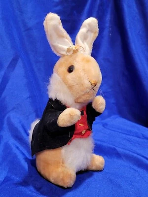VTG Gunderful Creation Plush Faux Mohair Peter Rabbit Made Japan J Swedlin Inc - Image 1 of 4