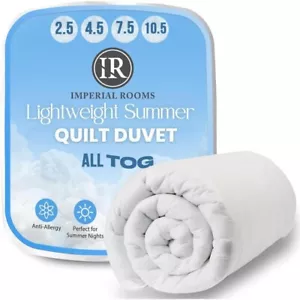 Ultra Lightweight Quilt Duvet 2.5 4.5 7.5 10.5 TOG Summer Duvets All UK Sizes - Picture 1 of 12
